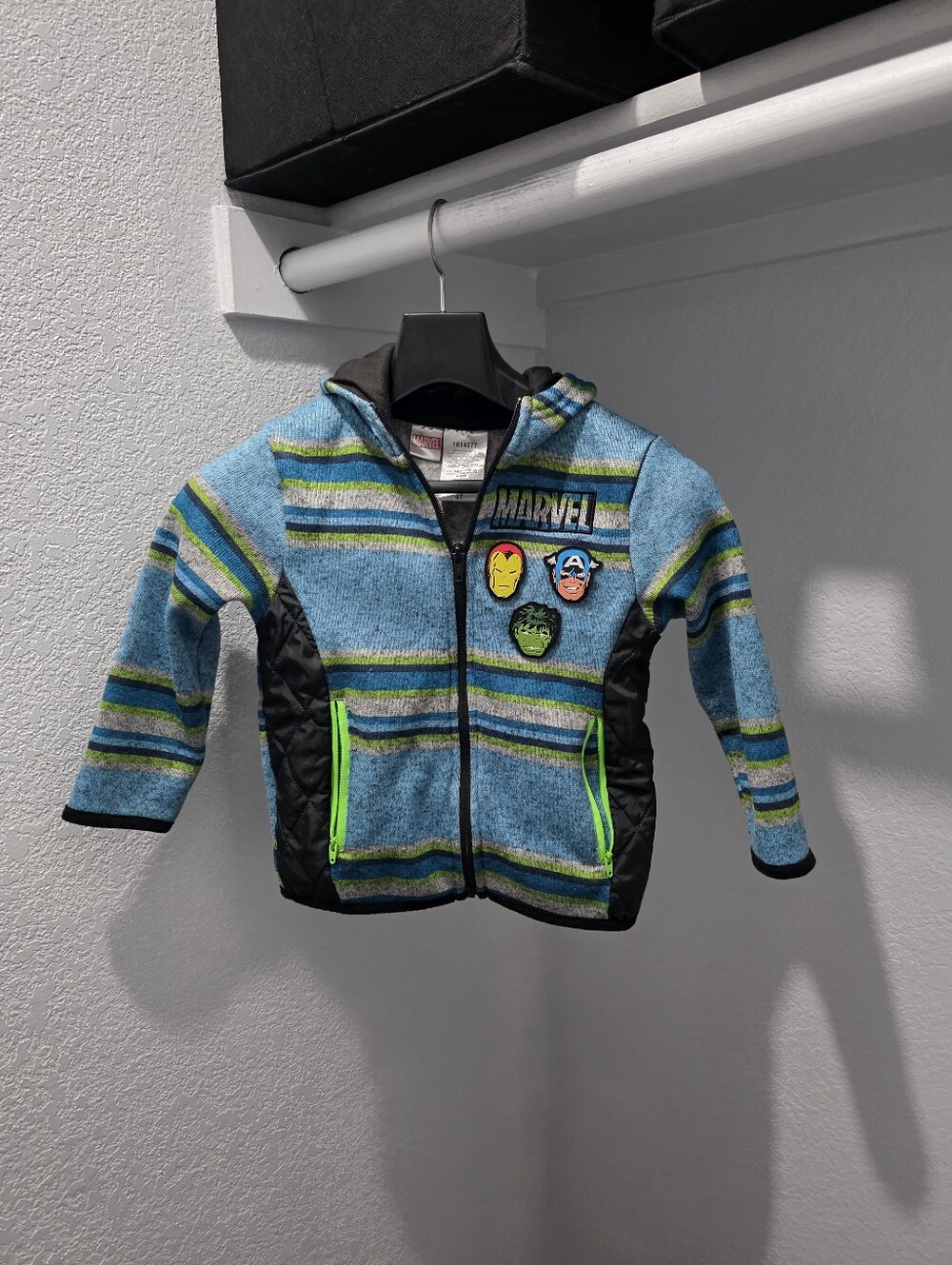 Toddler Boy 4T Marvel Hooded Jacket